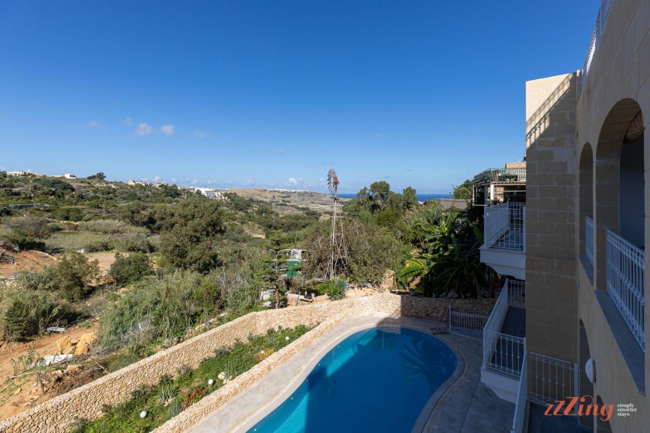 Gozo - Apartment With Stunning Views & Shared Pool ซากฮรา ภายนอก รูปภาพ